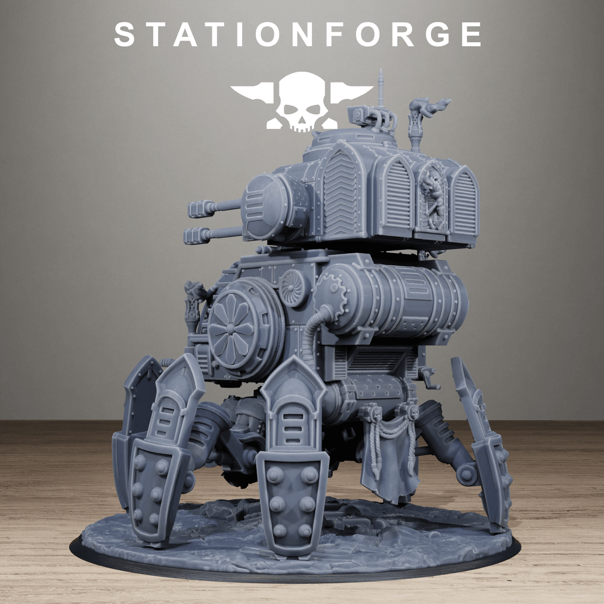 Tabletop Terrain Miniature Scavenger Tank Walker