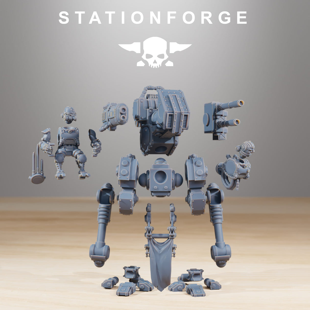 Tabletop Terrain Miniature Scavenger Walker
