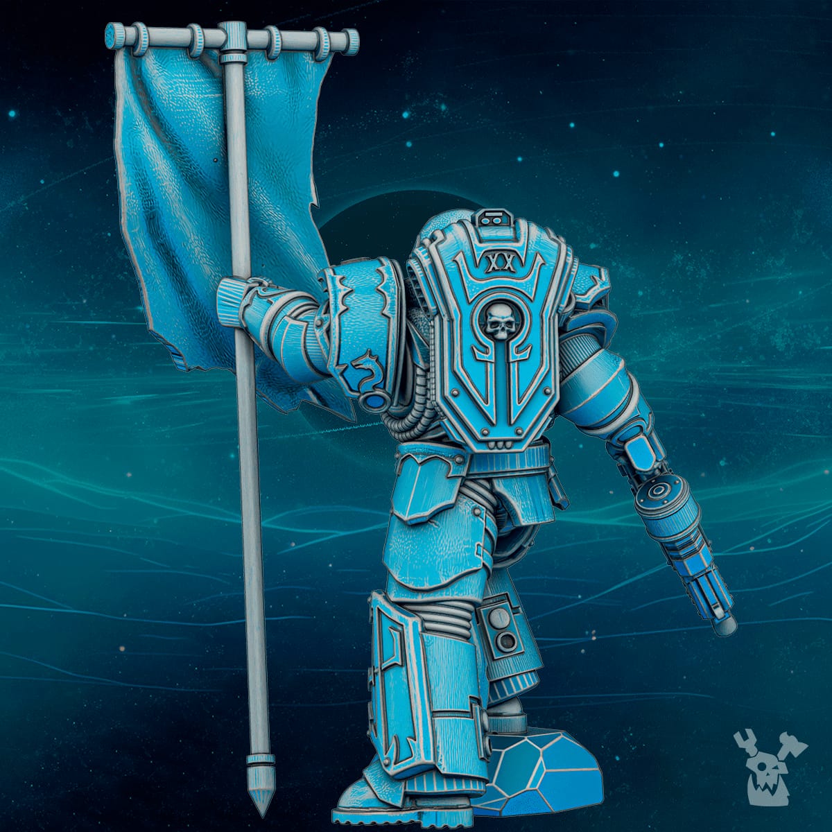 Tabletop Terrain Miniature Scylla Banner Guy Bob