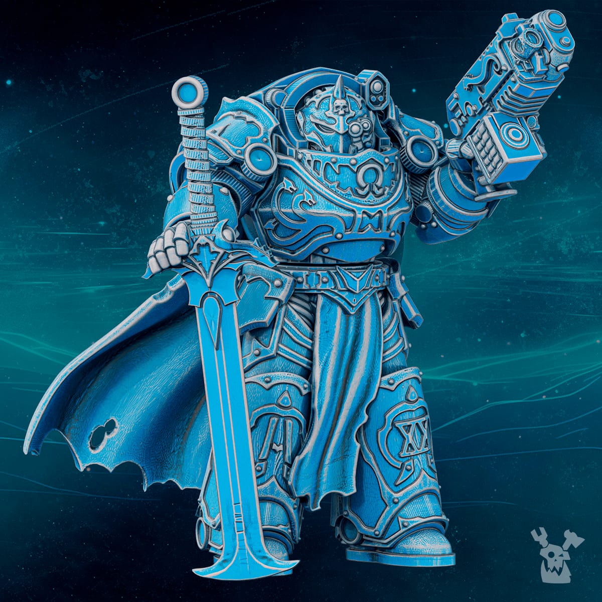Tabletop Terrain Miniature Scylla Commander Banesword - Havoc Destroyer Armored Master of Scylla Legion 2.0