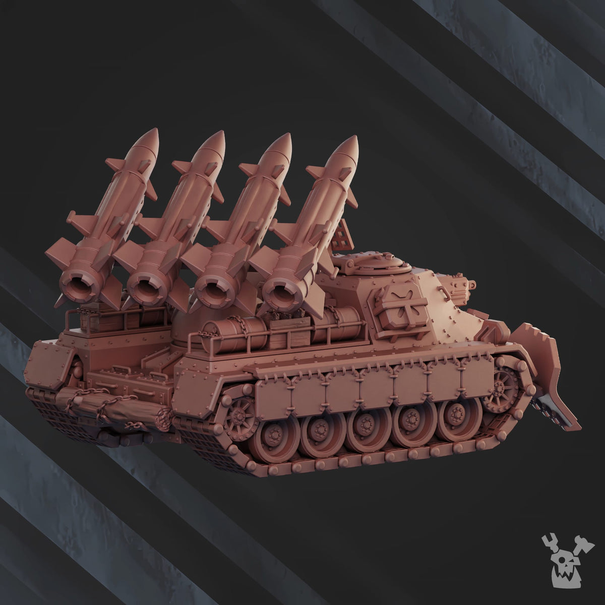 Tabletop Terrain Miniature Self Propelled Rocket Launcher "Red Chernenko" RC-985