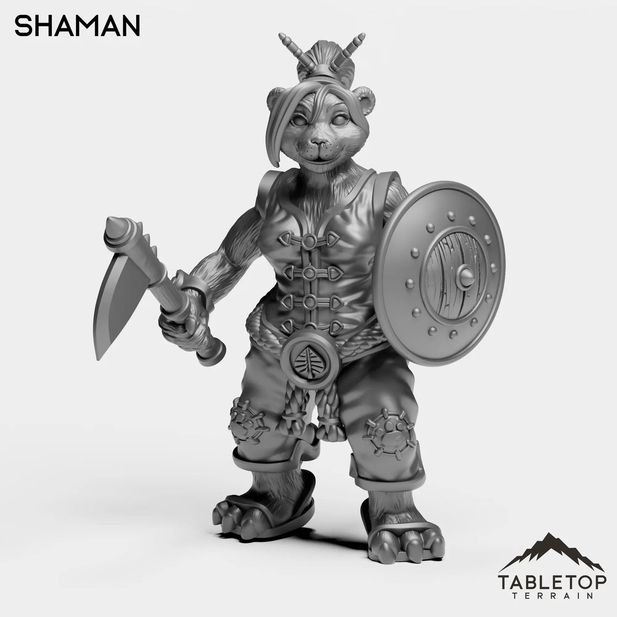 Tabletop Terrain Miniature Shaman Panda Starter Female