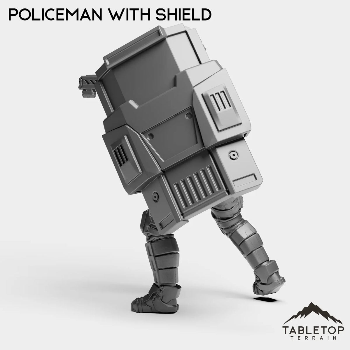 Tabletop Terrain Miniature Shield Officer - Raid44