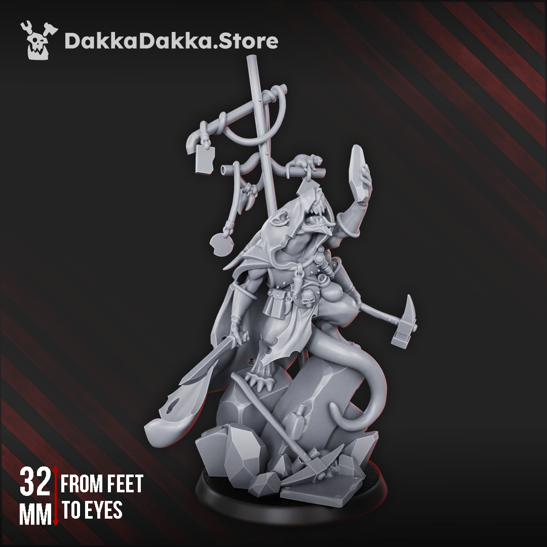 Tabletop Terrain Miniature Shift Supervisor Three-Armed