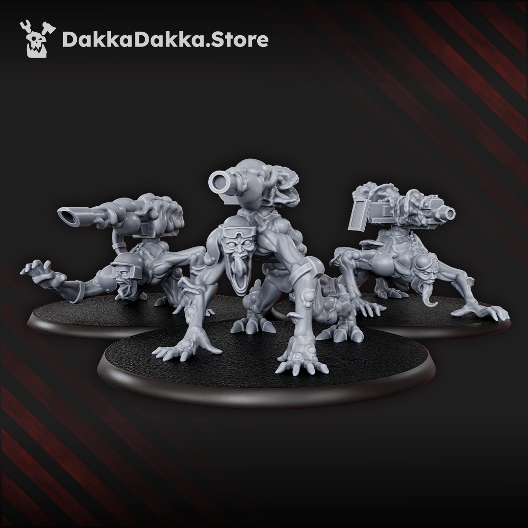 Tabletop Terrain Miniature Shroomspawn Weapons Crew Squad (x6)