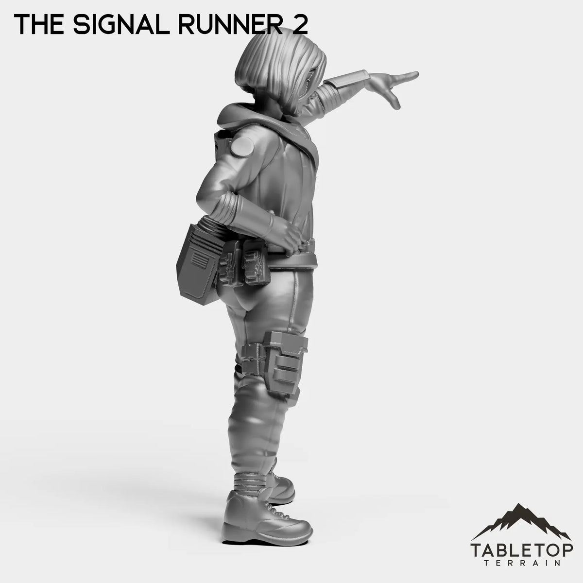 Tabletop Terrain Miniature Signal Runner - Ash Nomads