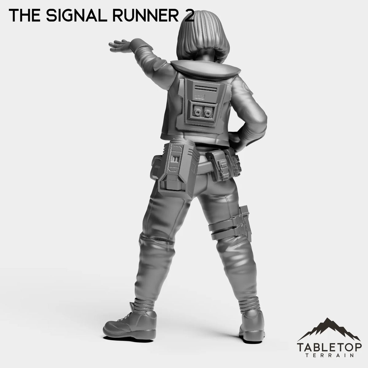 Tabletop Terrain Miniature Signal Runner - Ash Nomads