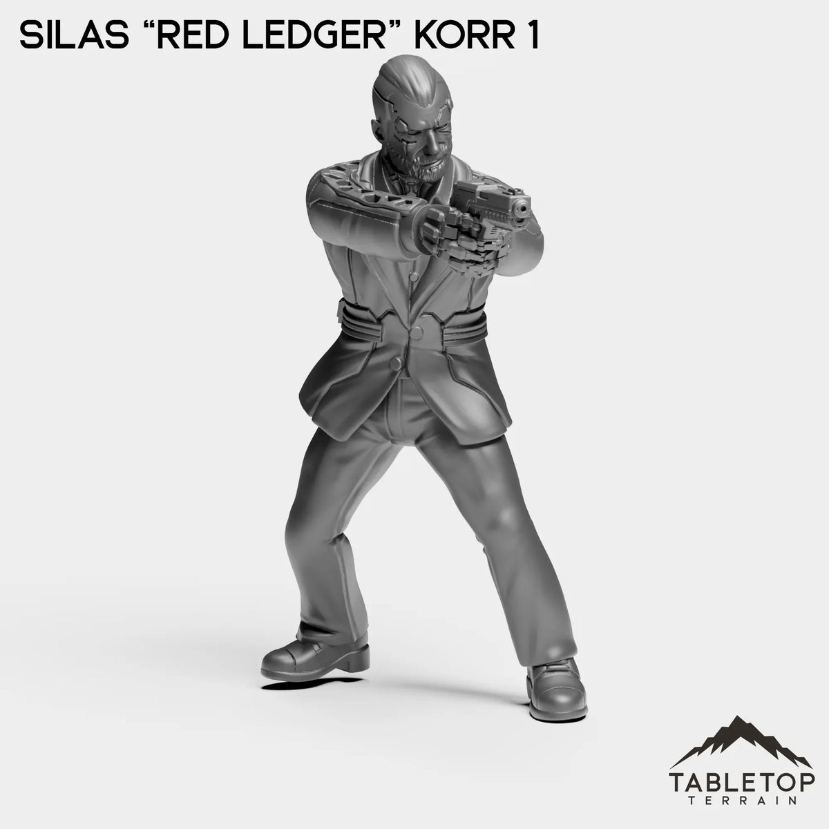 Tabletop Terrain Miniature Silas “Red Ledger” Korr 1 Red Ledger