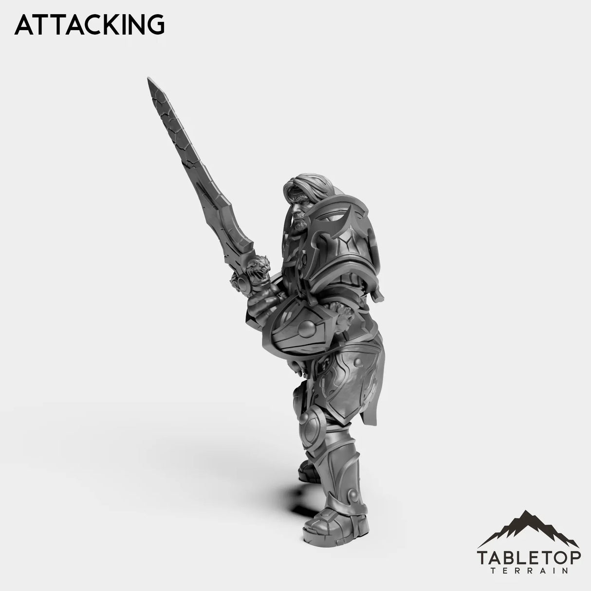 Tabletop Terrain Miniature Silver Paladin Exarch