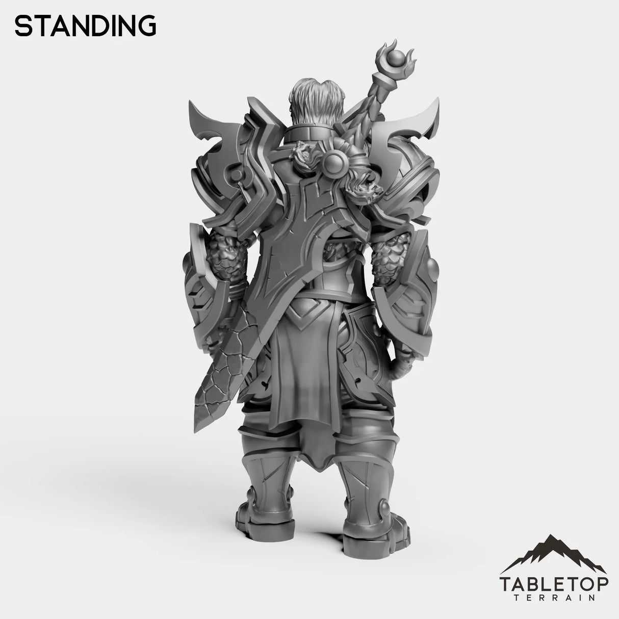 Tabletop Terrain Miniature Silver Paladin Exarch