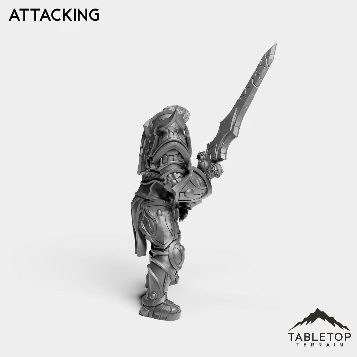 Tabletop Terrain Miniature Silver Paladin Exarch