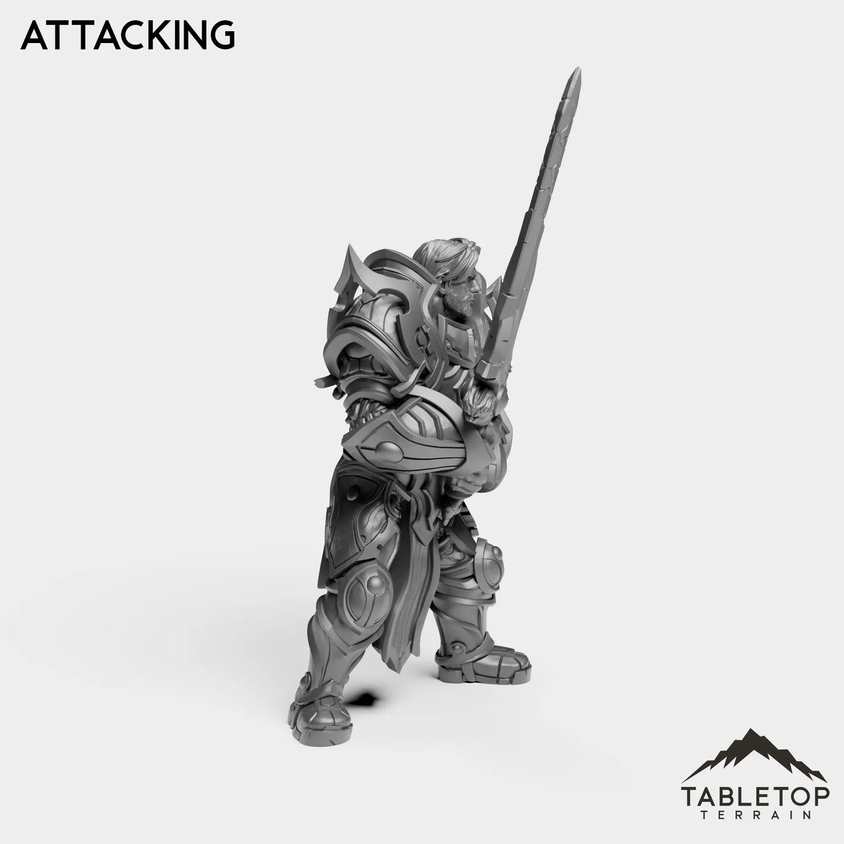 Tabletop Terrain Miniature Silver Paladin Exarch