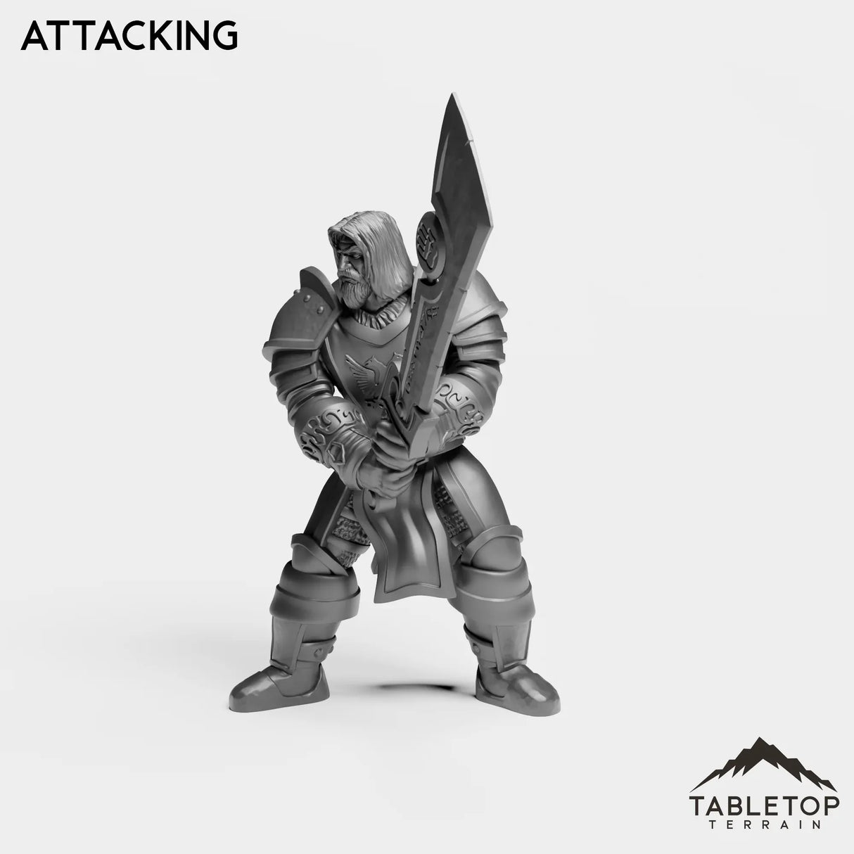 Tabletop Terrain Miniature Silver Paladin Highlord