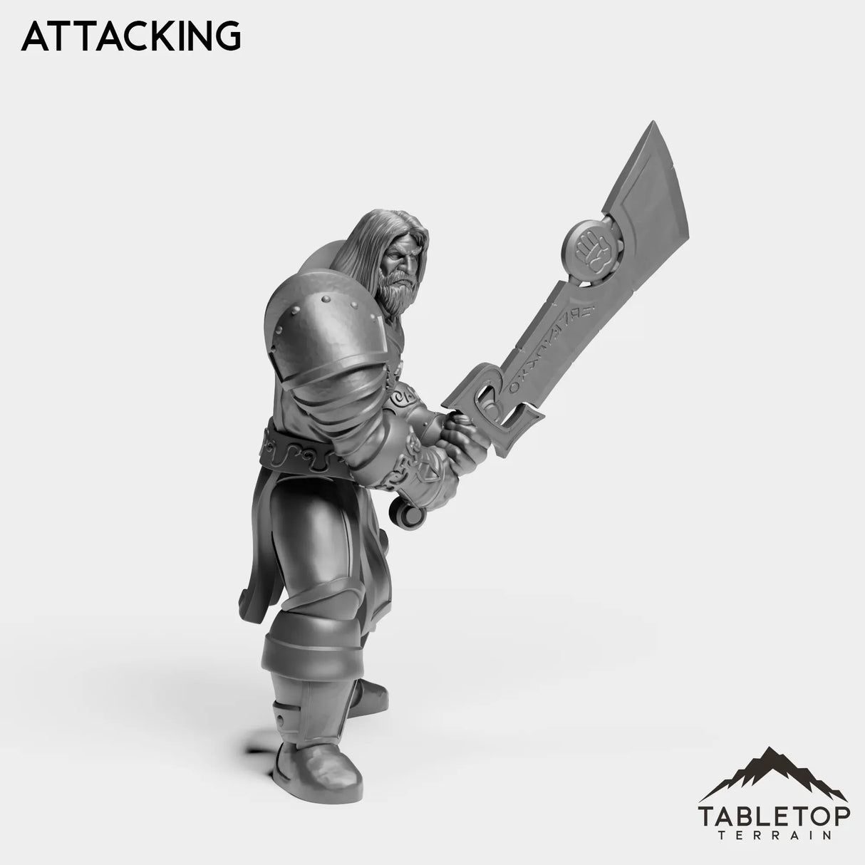 Tabletop Terrain Miniature Silver Paladin Highlord