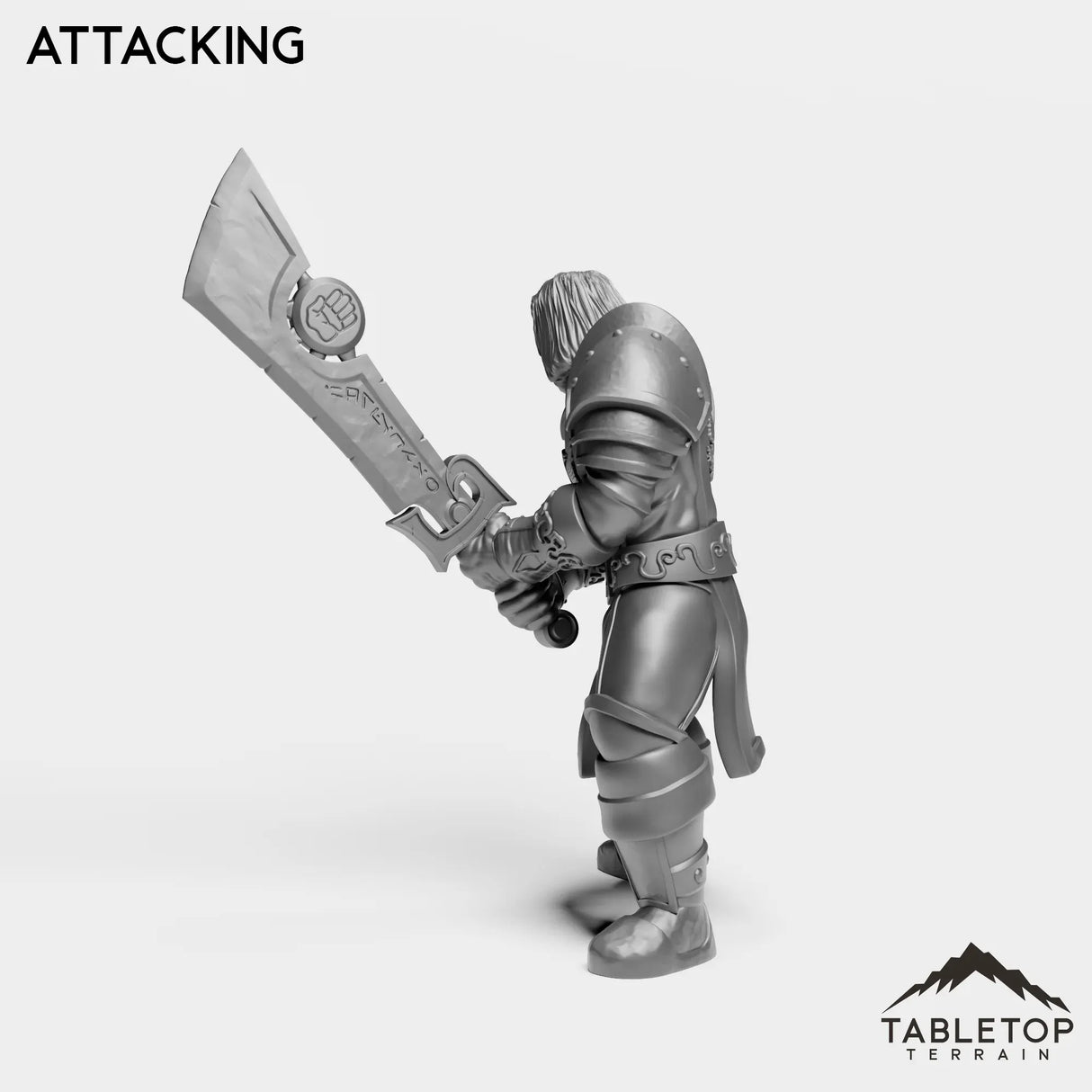 Tabletop Terrain Miniature Silver Paladin Highlord