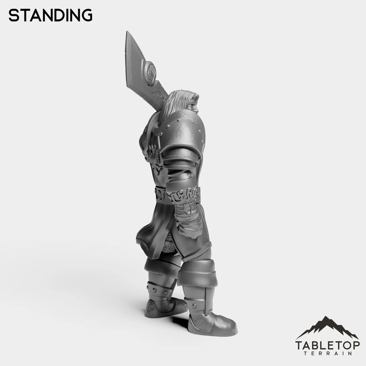Tabletop Terrain Miniature Silver Paladin Highlord