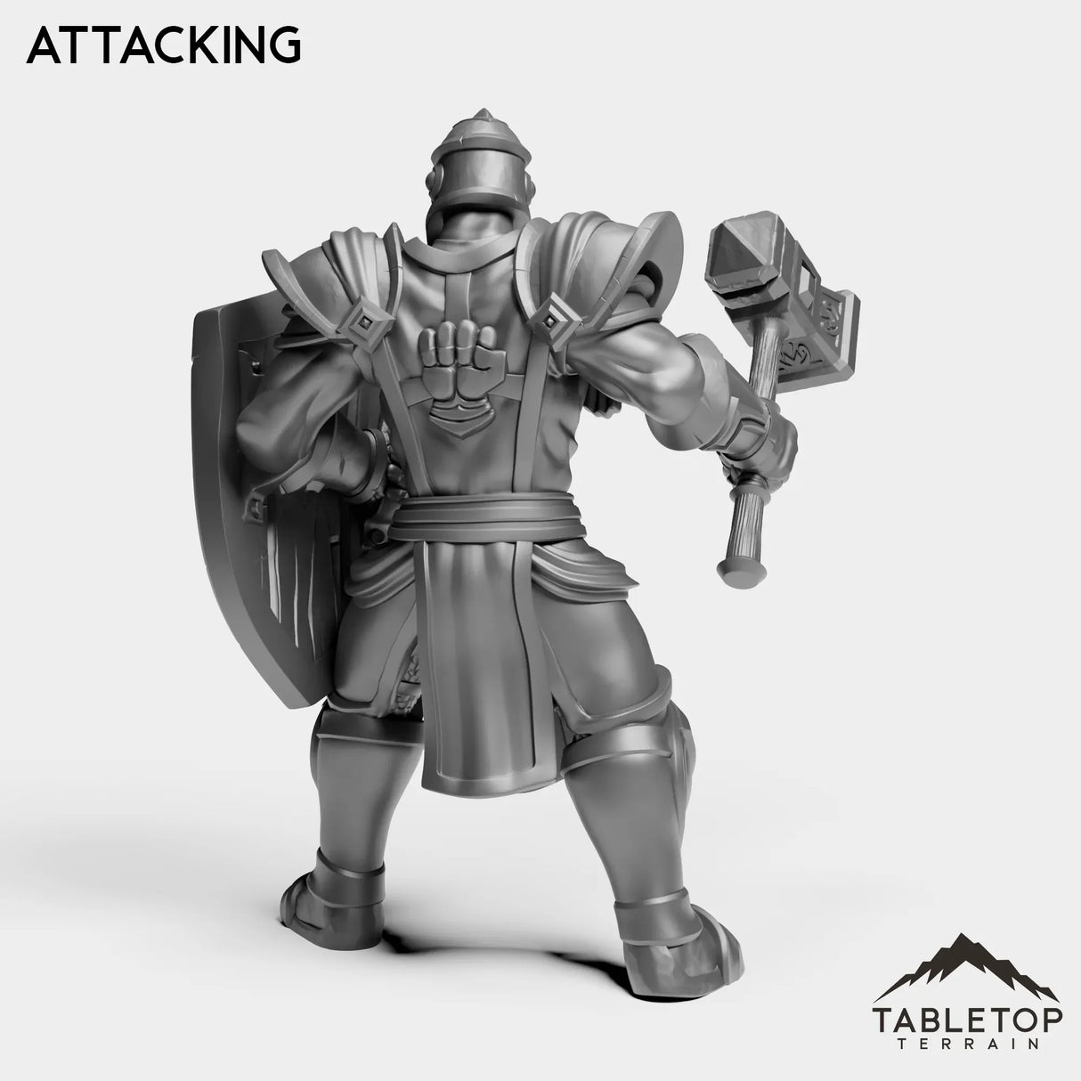 Tabletop Terrain Miniature Silver Paladin Knight
