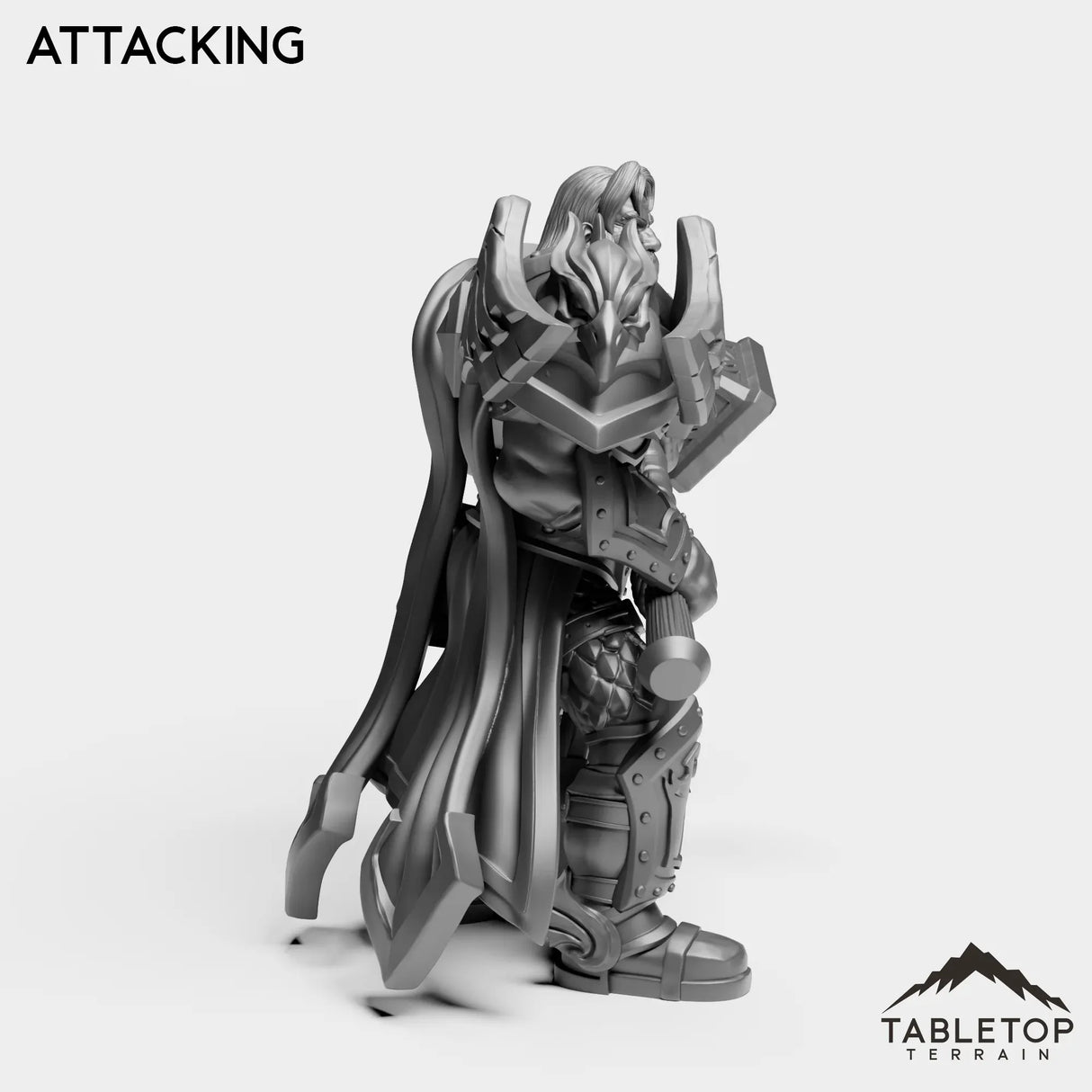 Tabletop Terrain Miniature Silver Paladin Lightbearer
