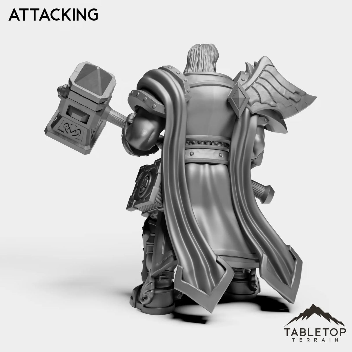 Tabletop Terrain Miniature Silver Paladin Lightbearer