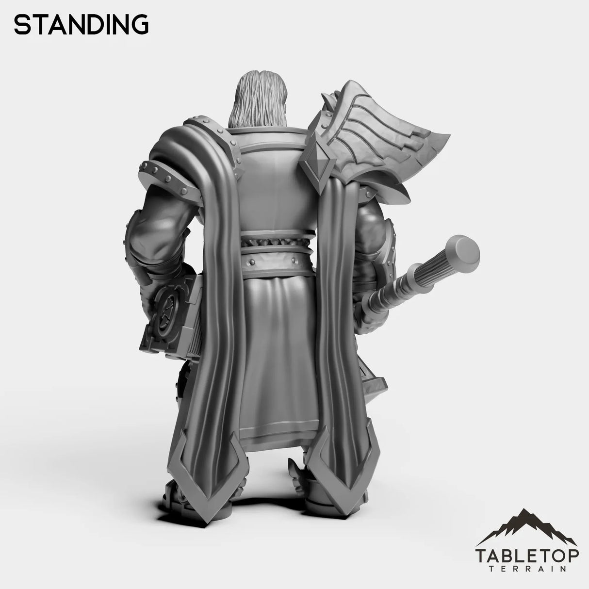 Tabletop Terrain Miniature Silver Paladin Lightbearer