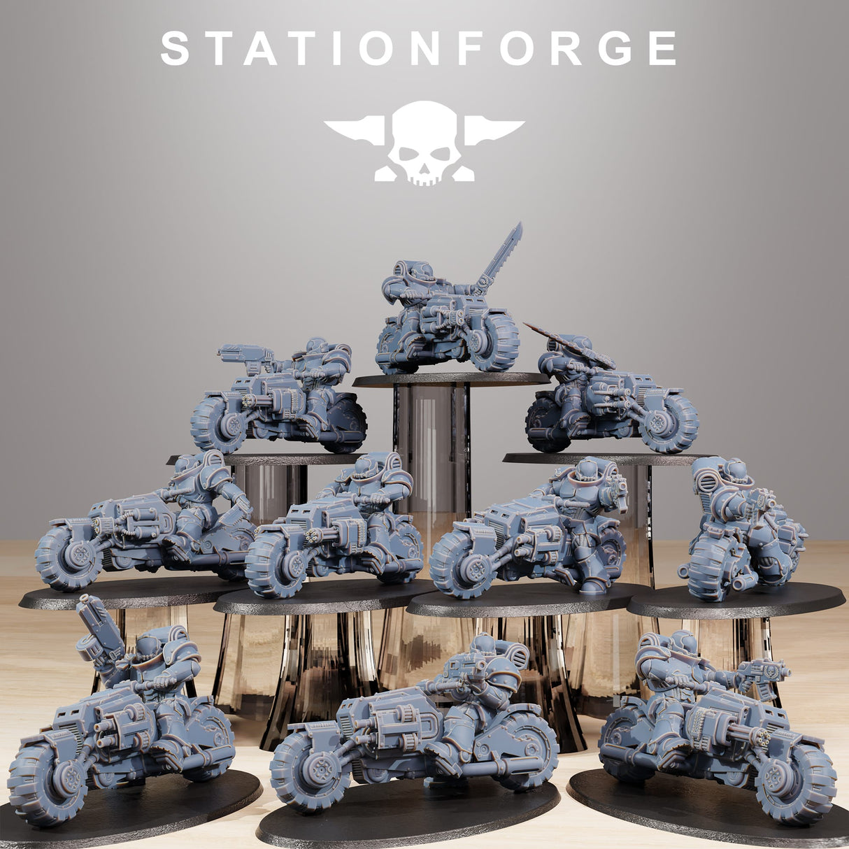 Tabletop Terrain Miniature Socratis Bikers