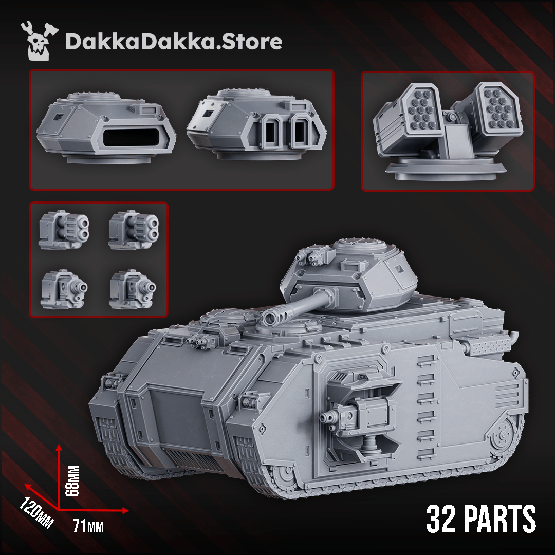 Tabletop Terrain Miniature Space Knights APC - Armored Personnel Carrier Tank