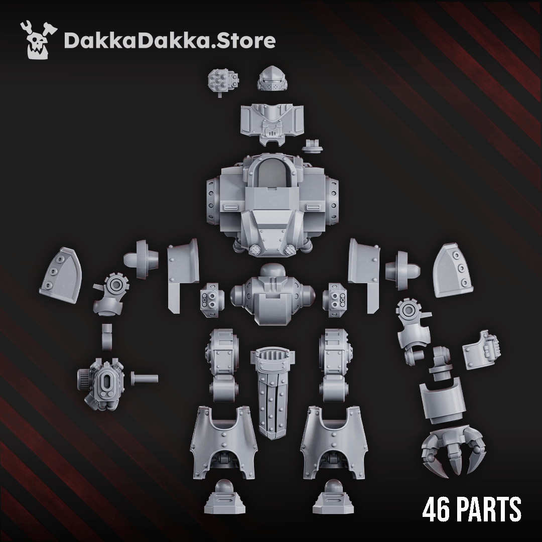 Tabletop Terrain Miniature Space Knights Heavy Walker