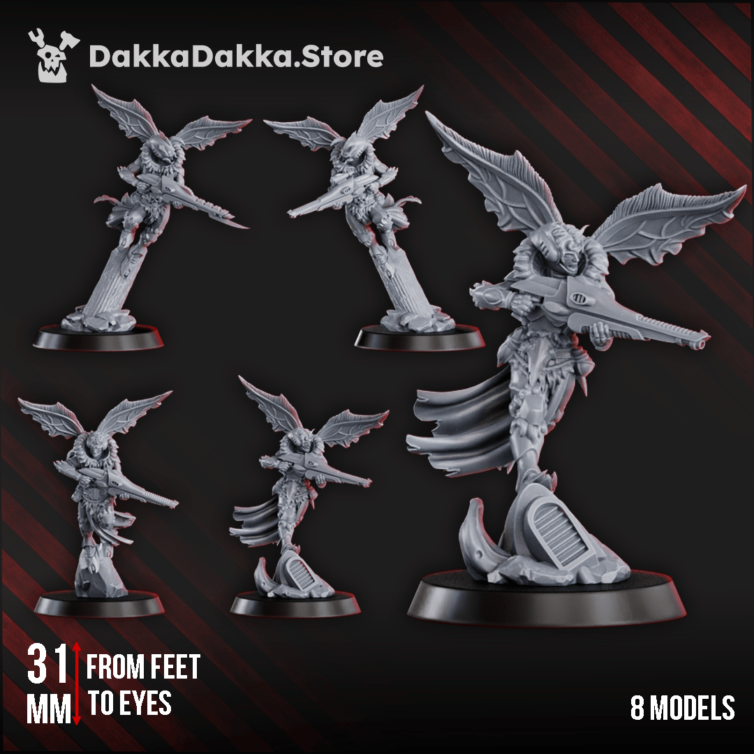 Tabletop Terrain Miniature Spacelair Airborne Anchorites Squad (x8)