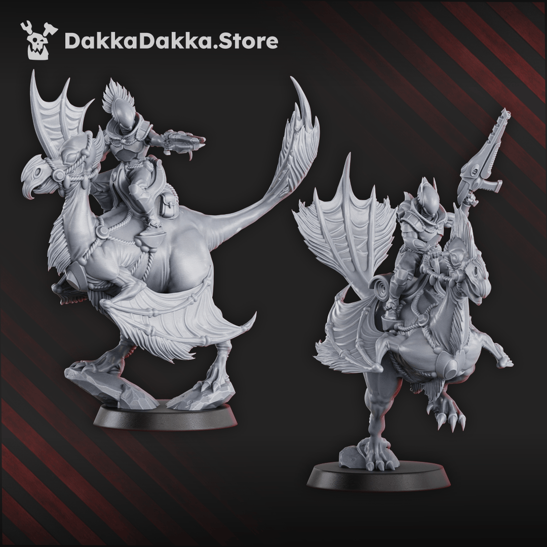Tabletop Terrain Miniature Spacelair Dinoriders Team (x3)
