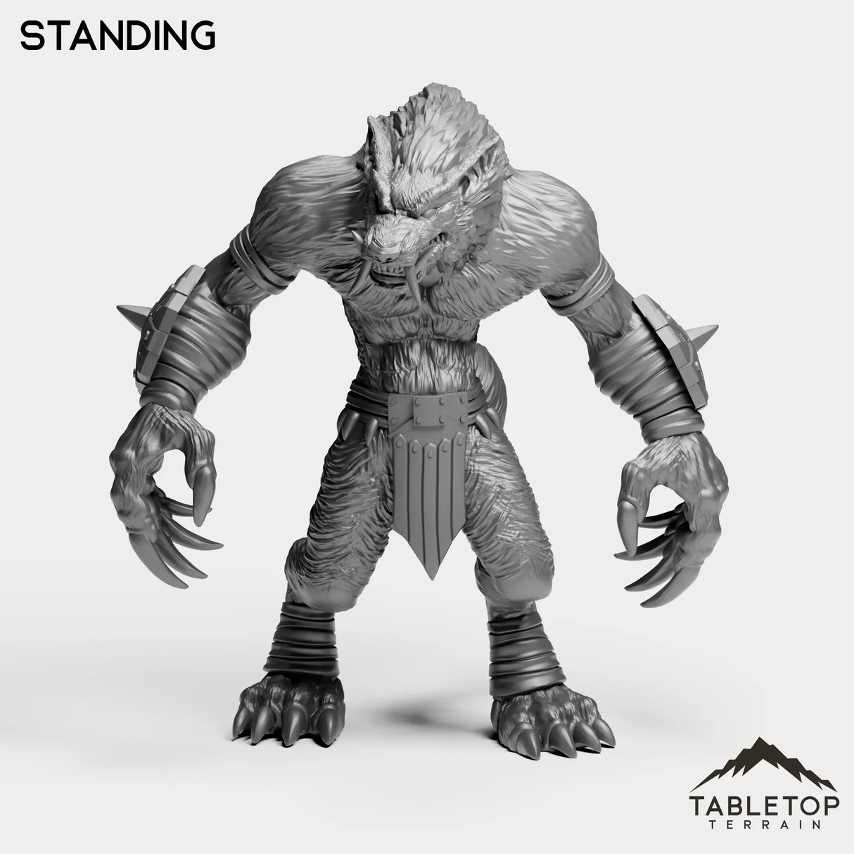 Tabletop Terrain Miniature Standing Big Bad Werewolf