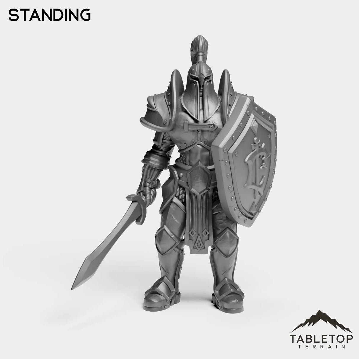 Tabletop Terrain Miniature Standing Culled Knights Footman Female