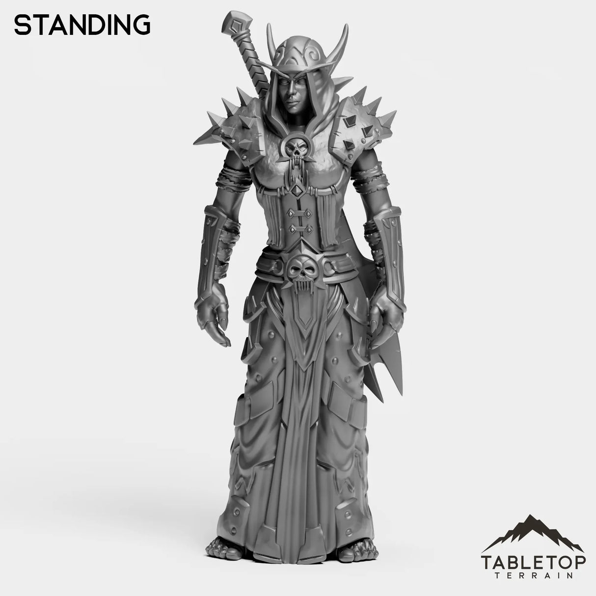 Tabletop Terrain Miniature Standing DK Blood Elves Female