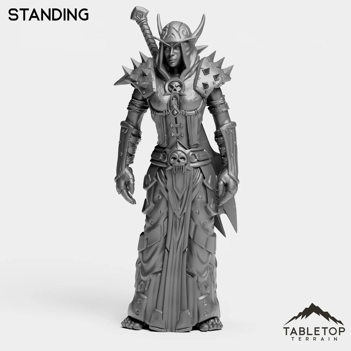 Tabletop Terrain Miniature Standing DK Blood Elves Female