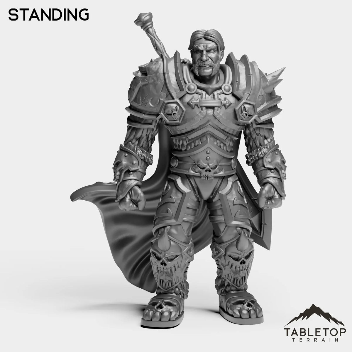 Tabletop Terrain Miniature Standing DK Horseman King