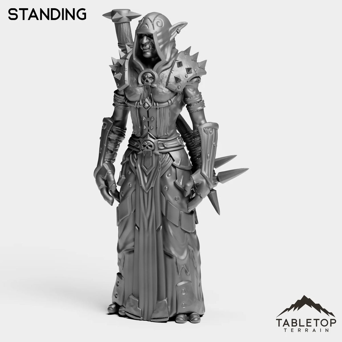 Tabletop Terrain Miniature Standing DK Troll Female