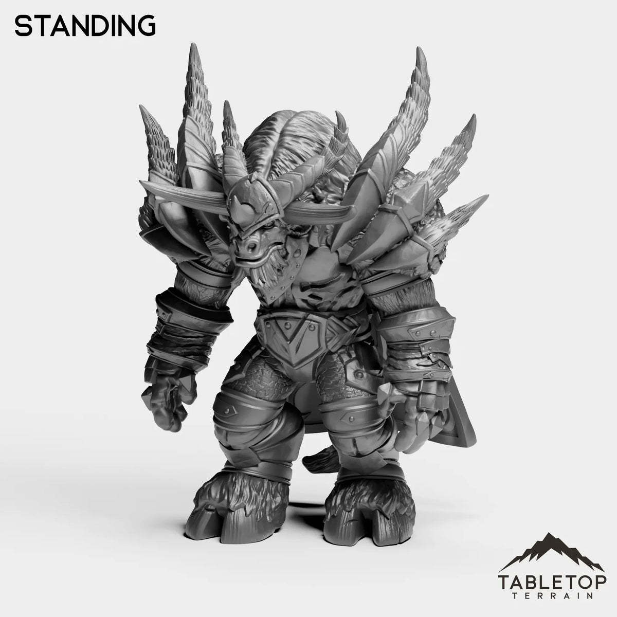 Tabletop Terrain Miniature Standing Drake Master