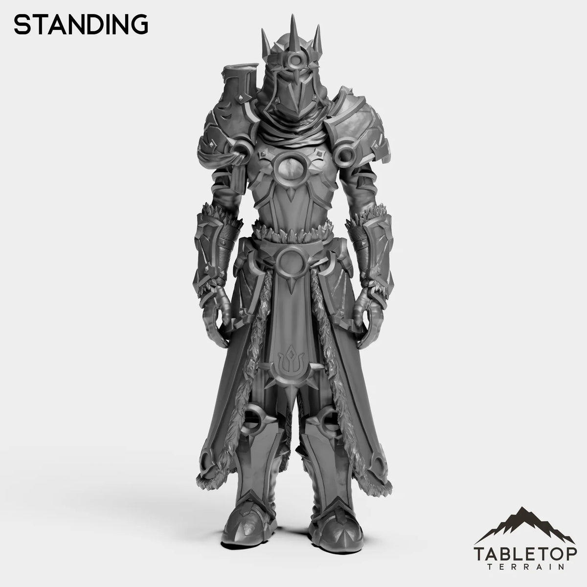 Tabletop Terrain Miniature Standing Highland Warrior Female
