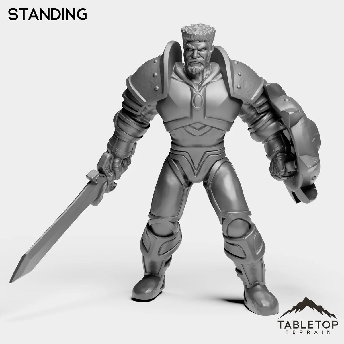 Tabletop Terrain Miniature Standing Knight Understudy