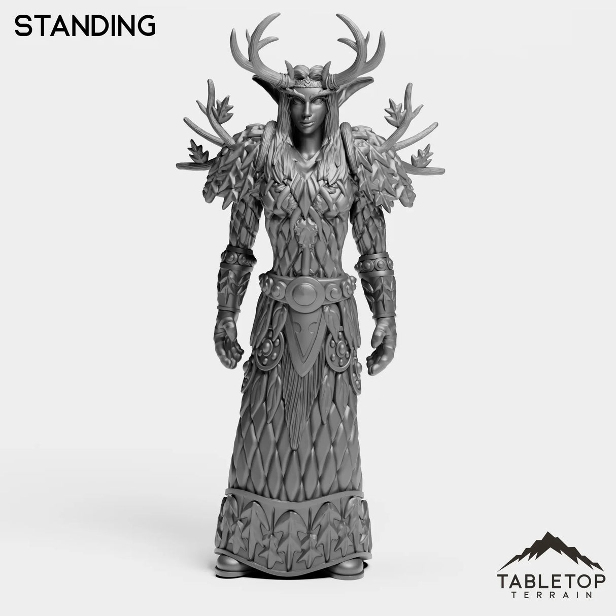 Tabletop Terrain Miniature Standing Night Druid Female Tier 1