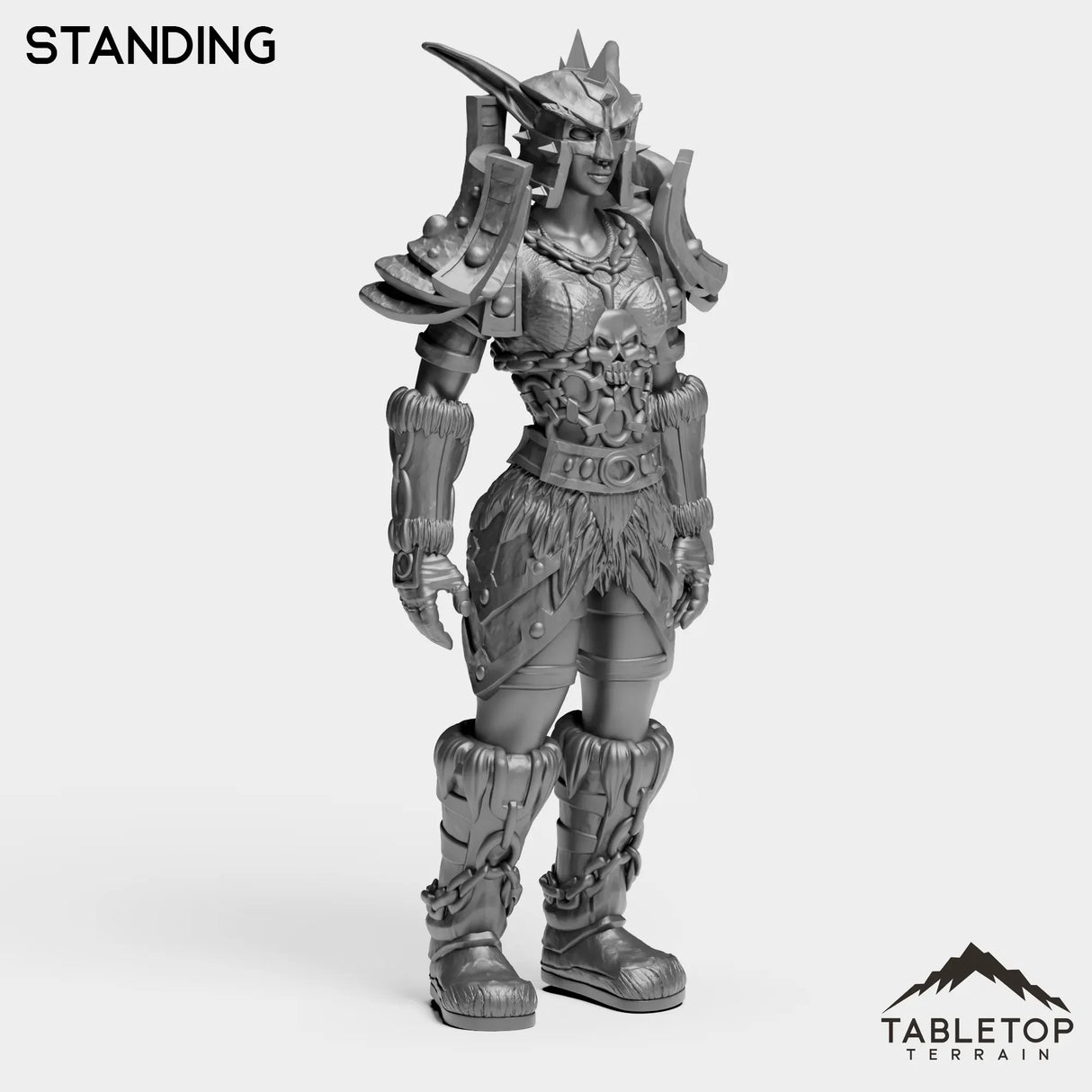 Tabletop Terrain Miniature Standing Night Hunter Female Tier 1