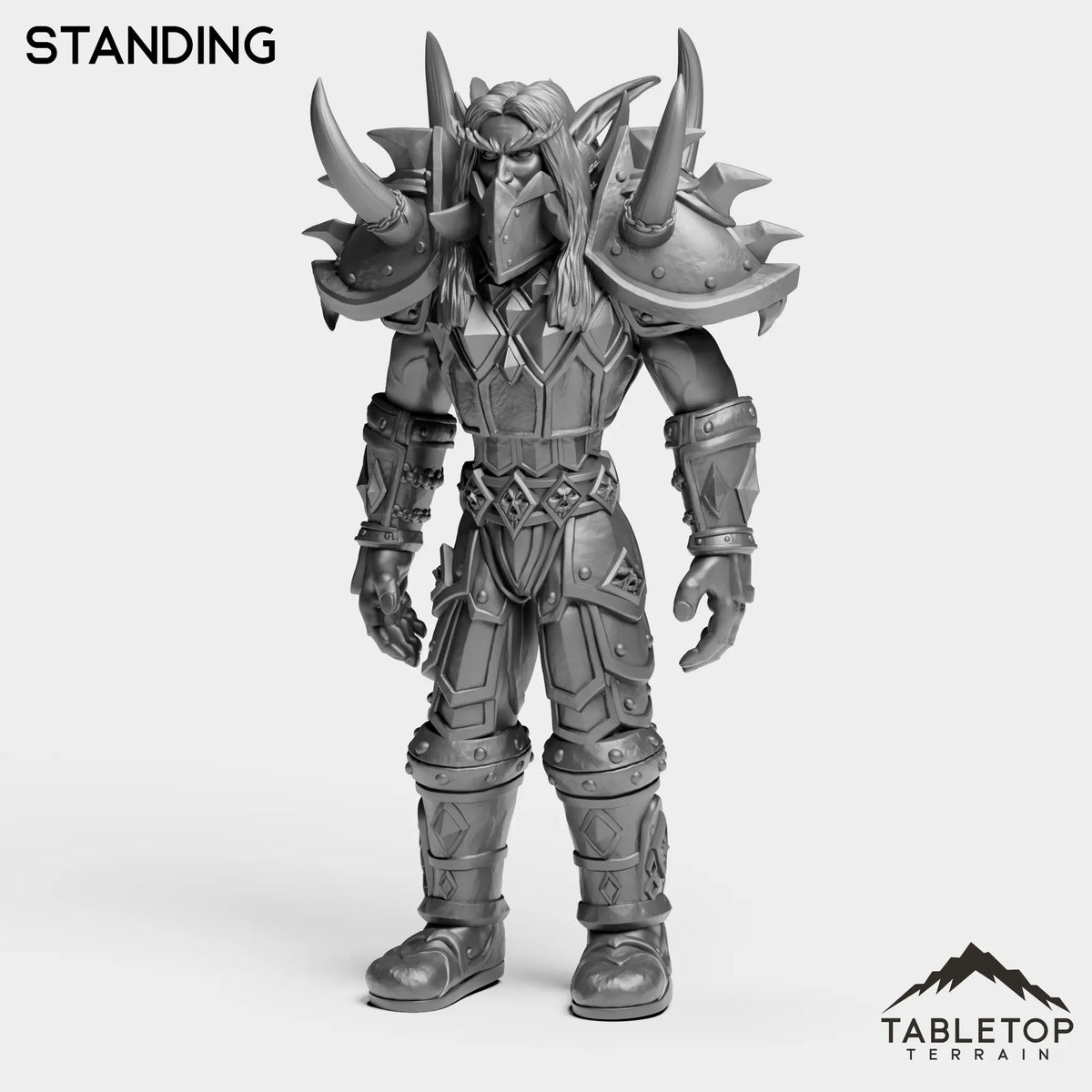 Tabletop Terrain Miniature Standing Night Warrior Tier 1