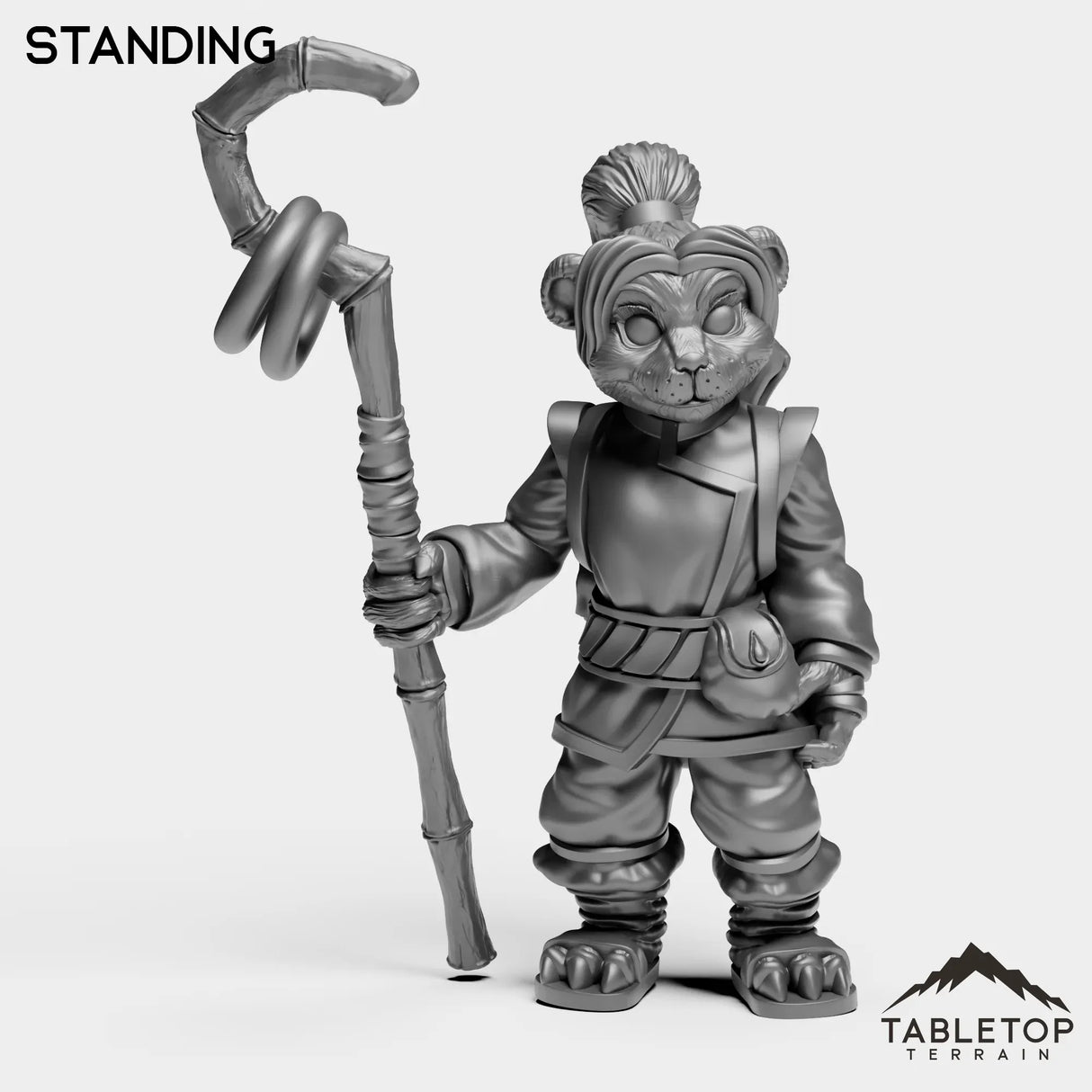 Tabletop Terrain Miniature Standing Panda Girl