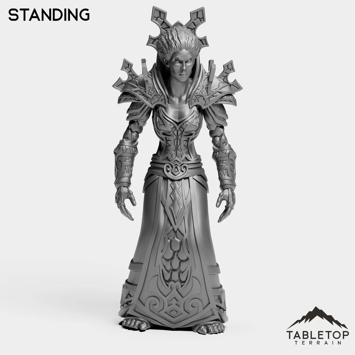 Tabletop Terrain Miniature Standing Undead Mage Female Tier 1