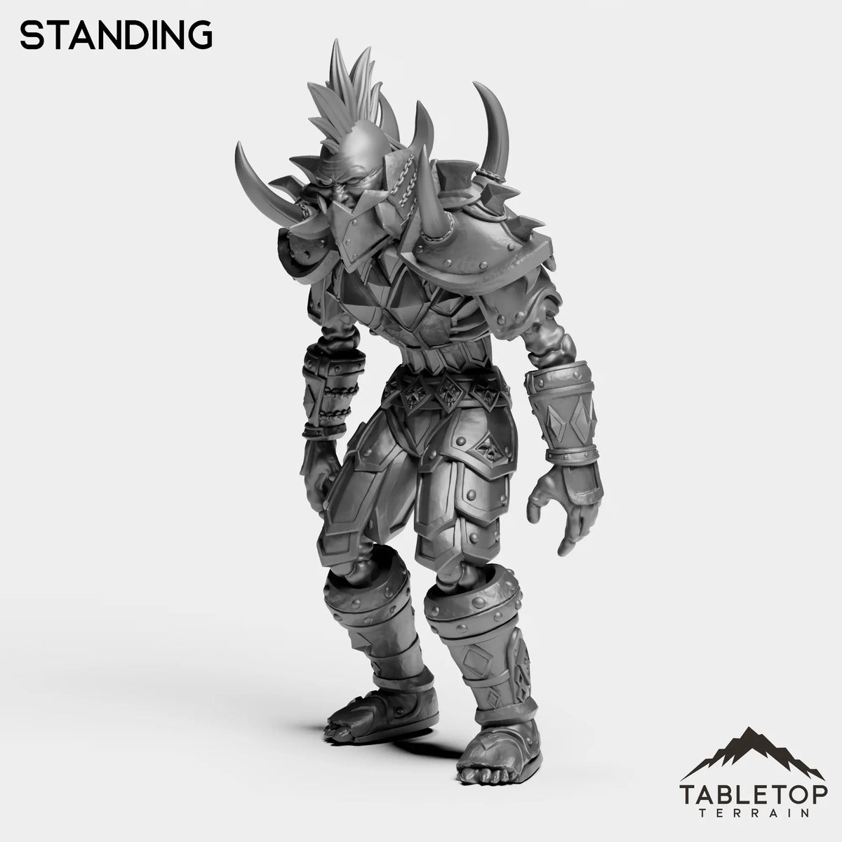 Tabletop Terrain Miniature Standing Undead Warrior Tier 1