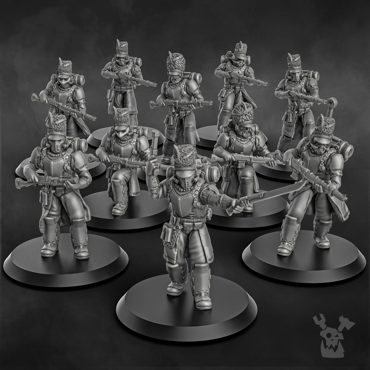 Tabletop Terrain Miniature Steam Guard Assembly Kit