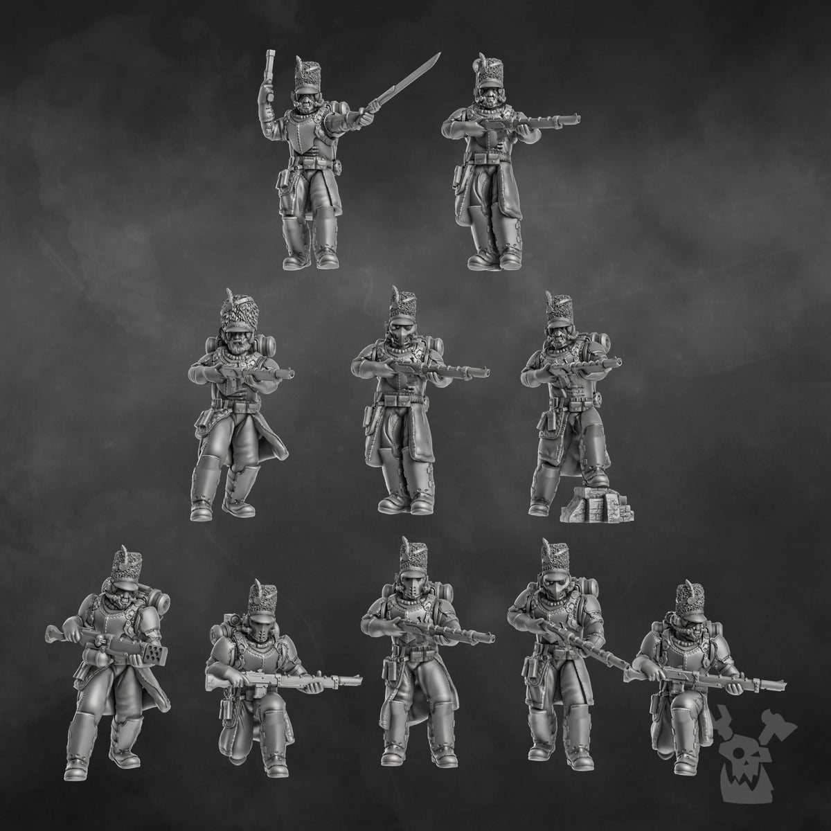 Tabletop Terrain Miniature Steam Guard Assembly Kit