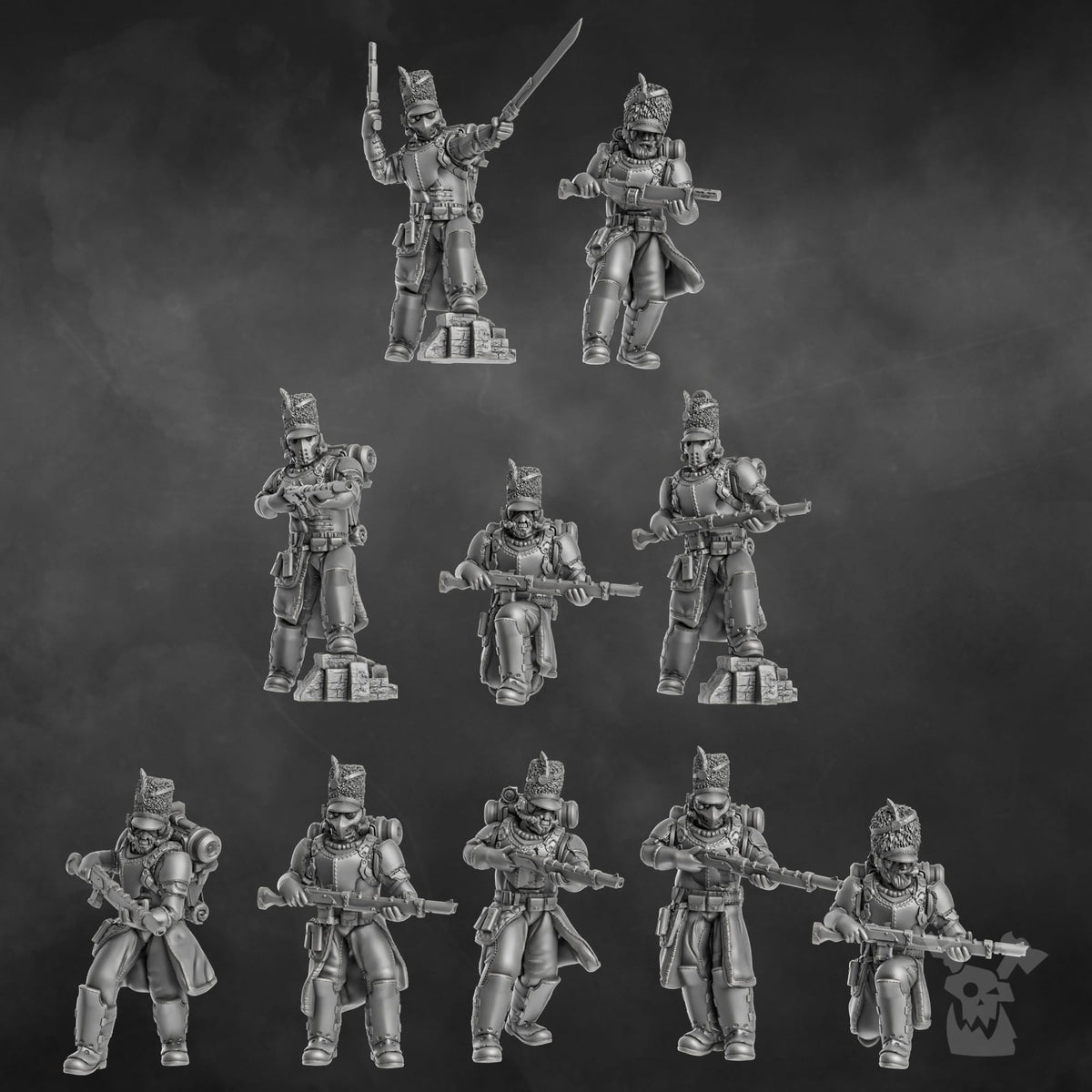 Tabletop Terrain Miniature Steam Guard Assembly Kit