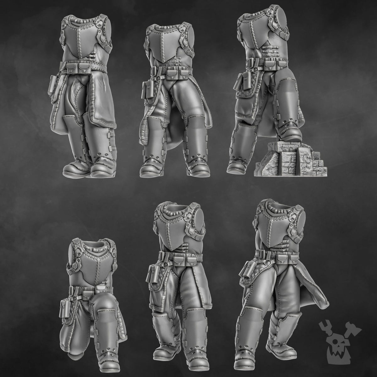 Tabletop Terrain Miniature Steam Guard Assembly Kit