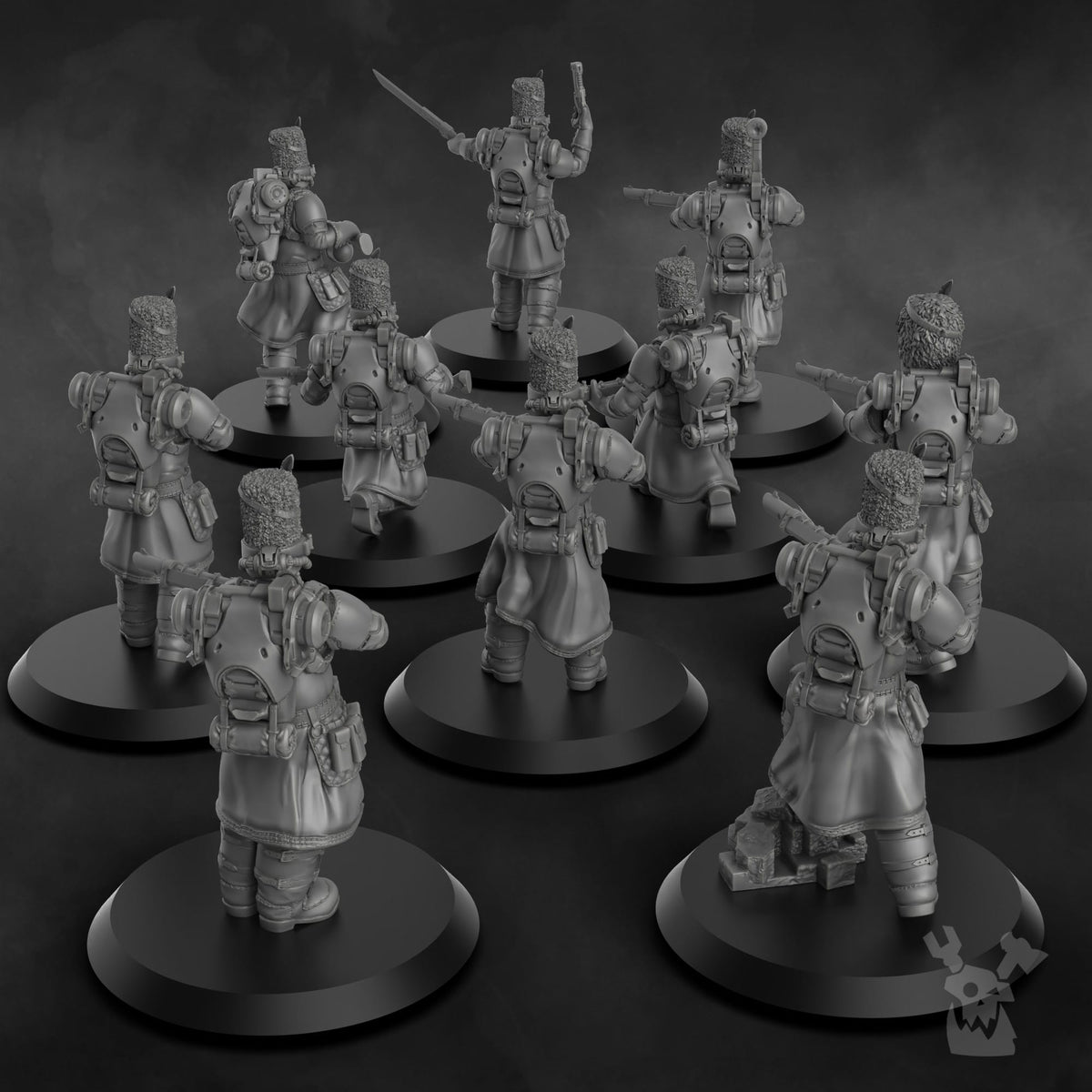 Tabletop Terrain Miniature Steam Guard Assembly Kit