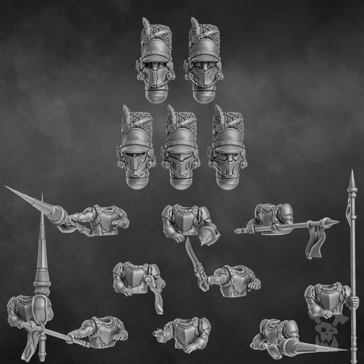 Tabletop Terrain Miniature Steamguard Cavalry x5